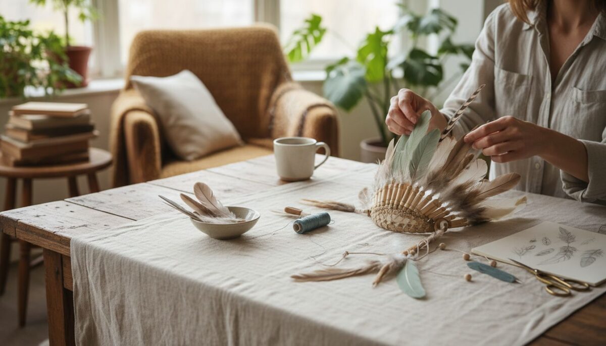 Comment fabriquer une coiffe en plume ?