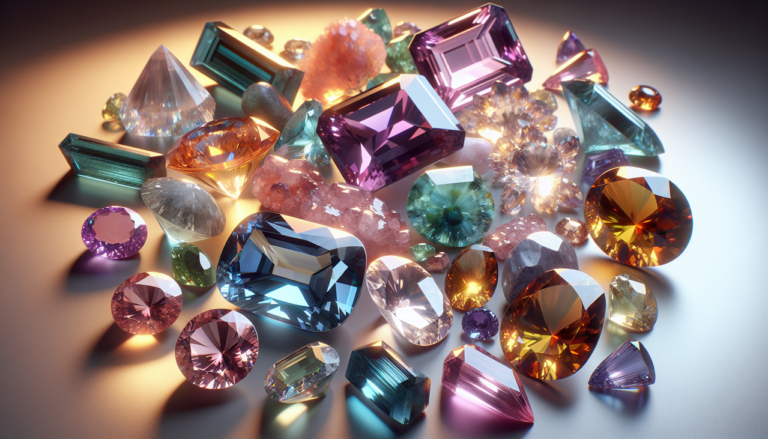 Gemstones beginning with letter Z showcased in rich, vivid detail against neutral background.