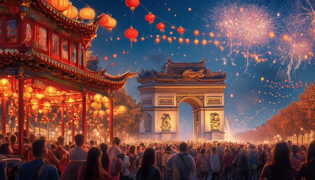 venez célébrer le nouvel an chinois 2024 avec un spectaculaire défilé sur les champs-élysées. plongez dans un univers coloré de culture asiatique, de traditions éblouissantes et de performances captivantes au cœur de paris. ne manquez pas cet événement festif pour accueillir la nouvelle année avec joie et partage!