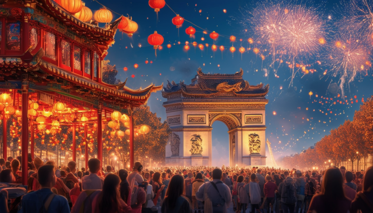venez célébrer le nouvel an chinois 2024 avec un spectaculaire défilé sur les champs-élysées. plongez dans un univers coloré de culture asiatique, de traditions éblouissantes et de performances captivantes au cœur de paris. ne manquez pas cet événement festif pour accueillir la nouvelle année avec joie et partage!