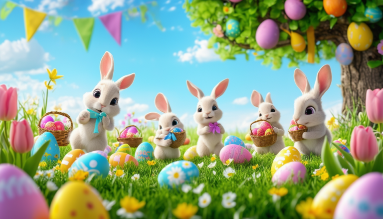 découvrez notre sélection de gif animés pour pâques 2024 ! ajoutez une touche festive à vos messages et réseaux sociaux avec des images ludiques de lapins, œufs colorés et fleurs printanières. partagez la joie de cette fête avec vos proches grâce à nos gifs uniques et créatifs.