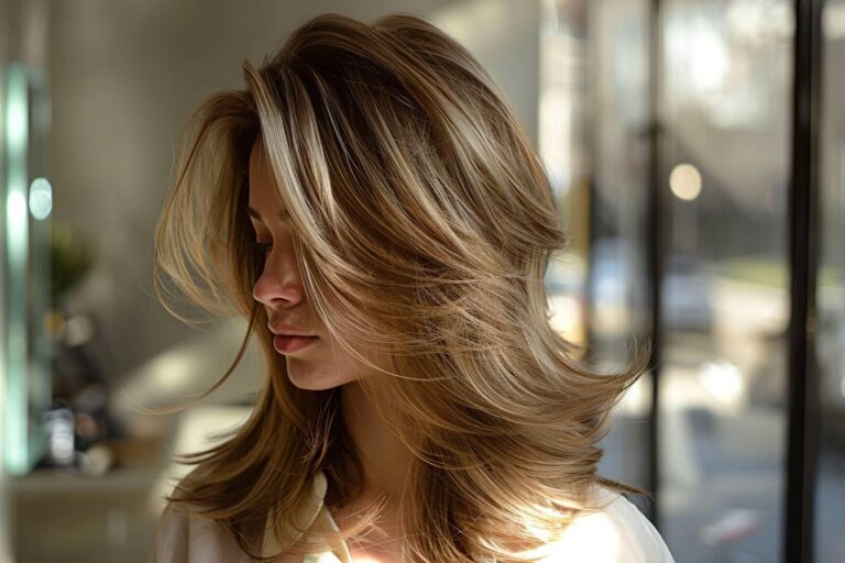 Coupe de cheveux mi-longue dégradée : l'effilé tendance pour un look moderne et stylé