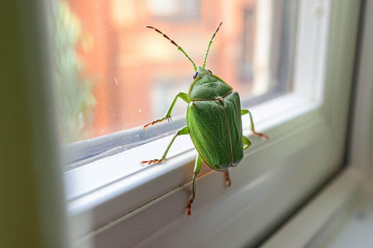 La punaise verte dans votre maison : signification et que faire face à cet insecte inattendu