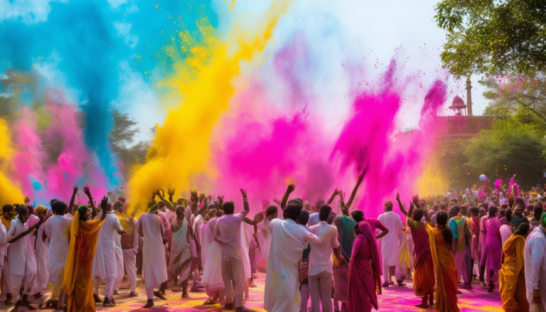 découvrez les célébrations et traditions colorées de holi 2024, la fête des couleurs qui unit les gens dans la joie et la bonne humeur. plongez dans l'histoire, les rituels et les festivités qui caractérisent cet événement mondial emblématique.