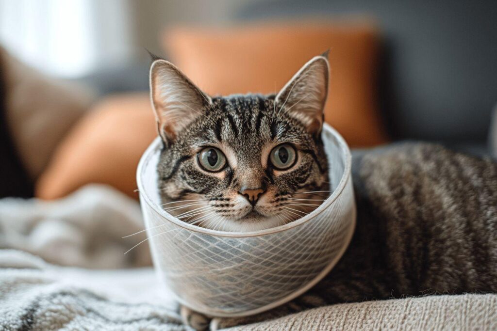 Astuce collerette chat : comment l’aider à mieux la supporter