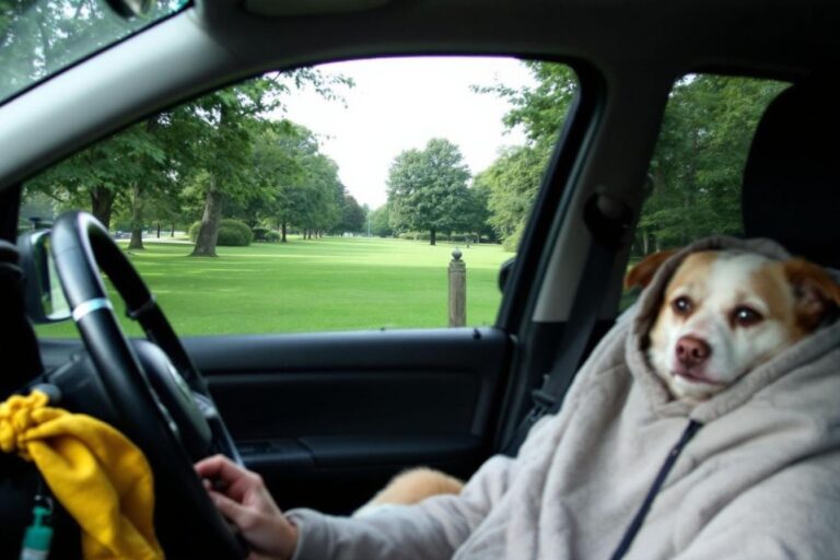 Remèdes naturels pour un chien malade en voiture