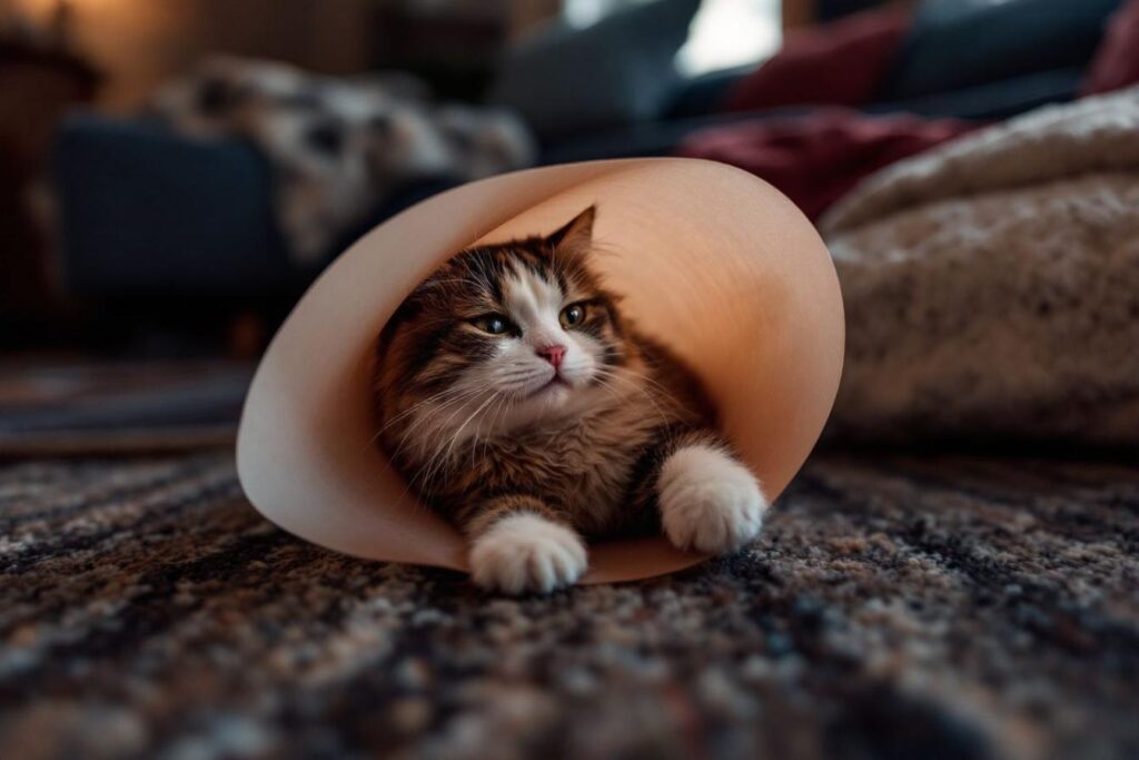 Témoignages de propriétaires : que faire quand son chat devient fou avec sa collerette ?