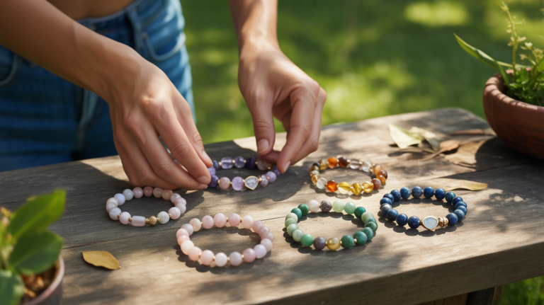 Bracelet lithothérapie : bienfaits des pierres et signification par couleur