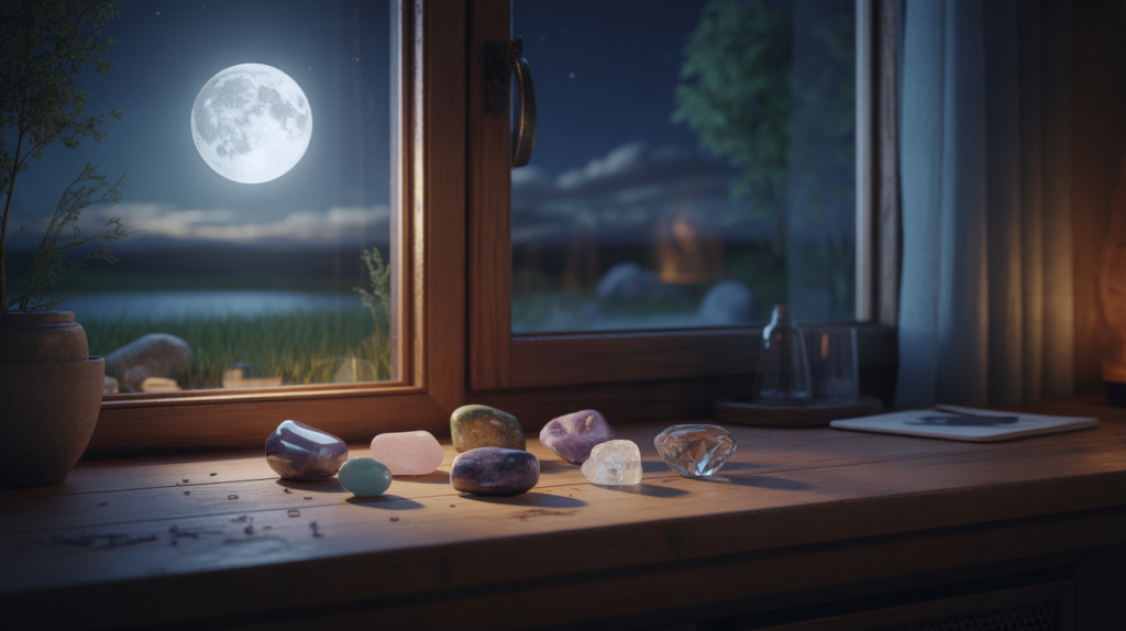 Comment recharger ses pierres à la pleine lune : guide complet