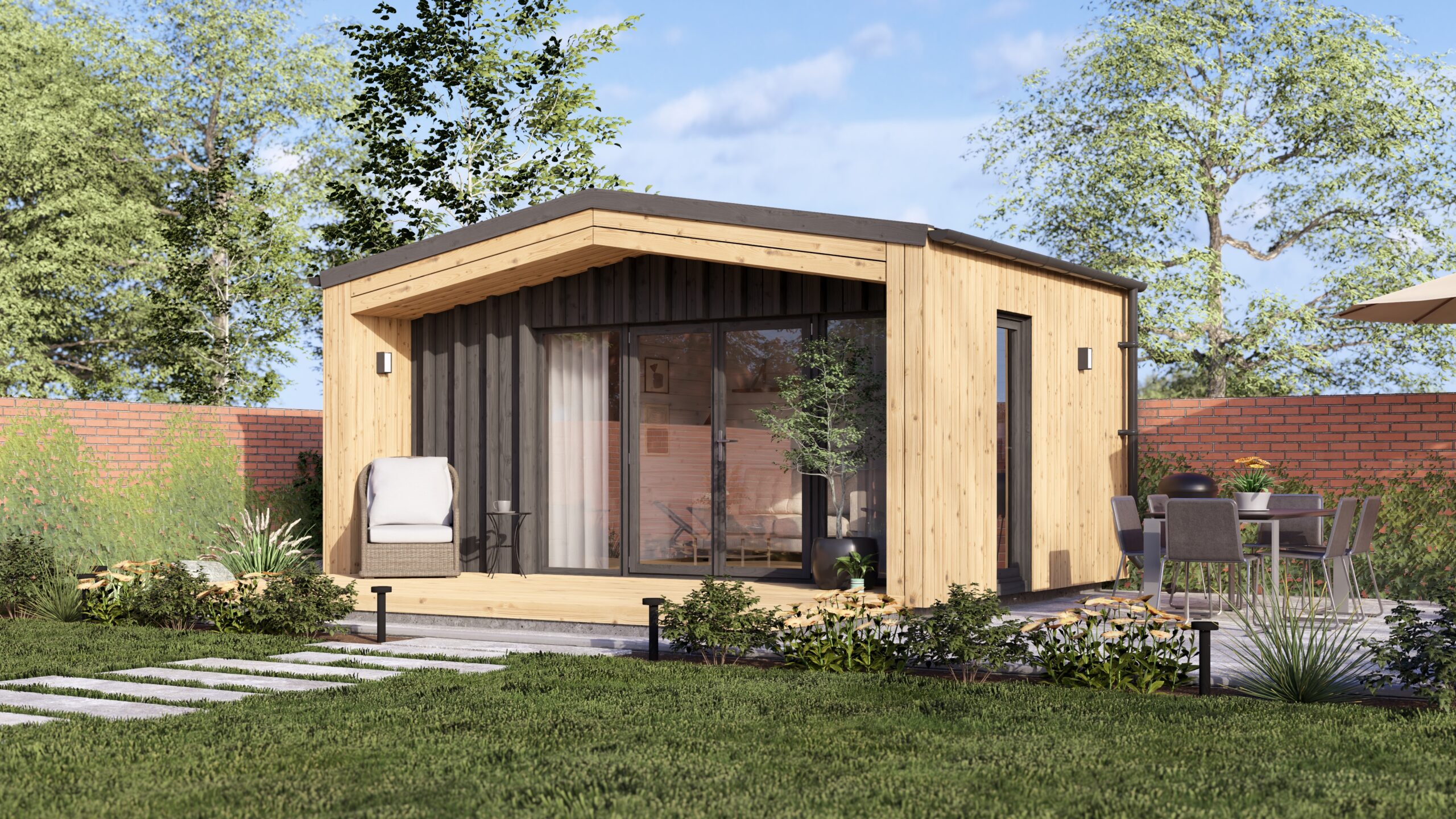 abris jardin bois